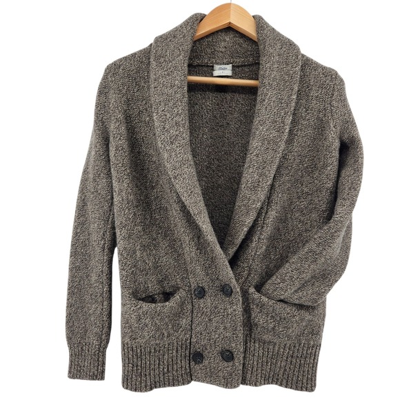 J Crew Wallace Merino Wool Shawl Collar Cardigan Sweater Mens Small GrandpaCore - Picture 1 of 11